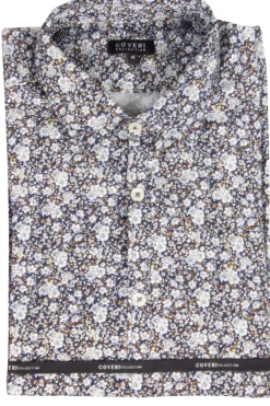 Camicia maniche lunghe con fantasia a fiori
