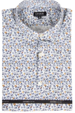 Camicia maniche lunghe con fantasia a fiori