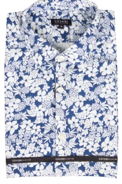 Camicia maniche lunghe con fantasia a fiori