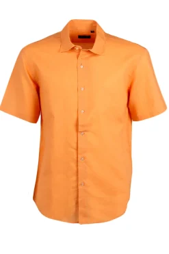 Camicia mezza manica misto lino
