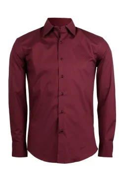 Camicia uomo elasticizzata tinta unita