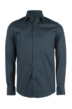 Camicia uomo elasticizzata tinta unita