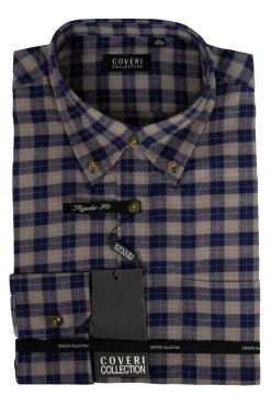 Camicia uomo in flanella button down