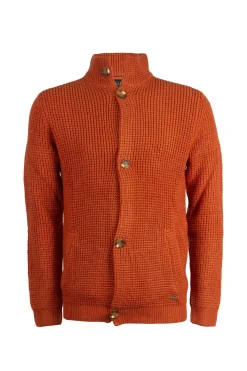 Cardigan uomo a trama lavorata con bottoni