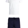 Completo con t-shirt con stampa e pantaloncino