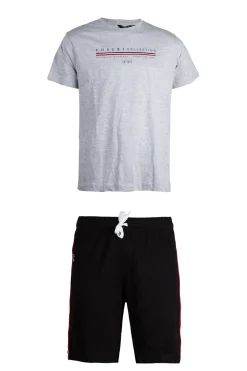 Completo con t-shirt con stampa e pantaloncino