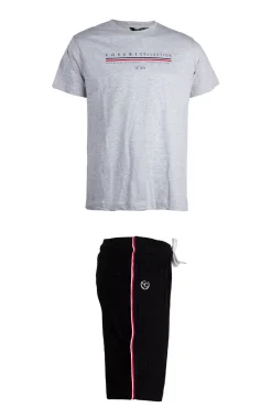 Completo con t-shirt con stampa e pantaloncino