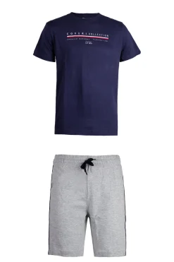 Completo con t-shirt con stampa e pantaloncino