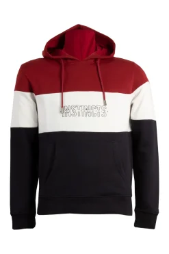 Felpa con cappuccio, tasca marsupio e stampa Coveri Collection sul petto