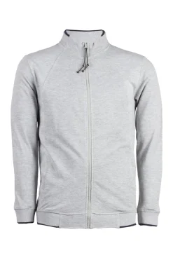 Felpa full zip in puro cotone