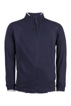 Felpa full zip in puro cotone