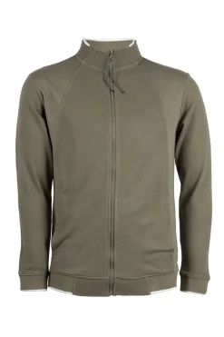 Felpa full zip in puro cotone