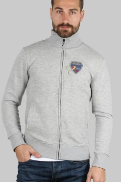 Felpa full zip uomo linea oversize