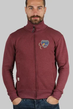 Felpa full zip uomo linea oversize