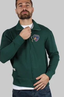Felpa full zip uomo linea oversize