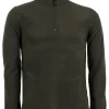 Felpa in micro pile mezza zip