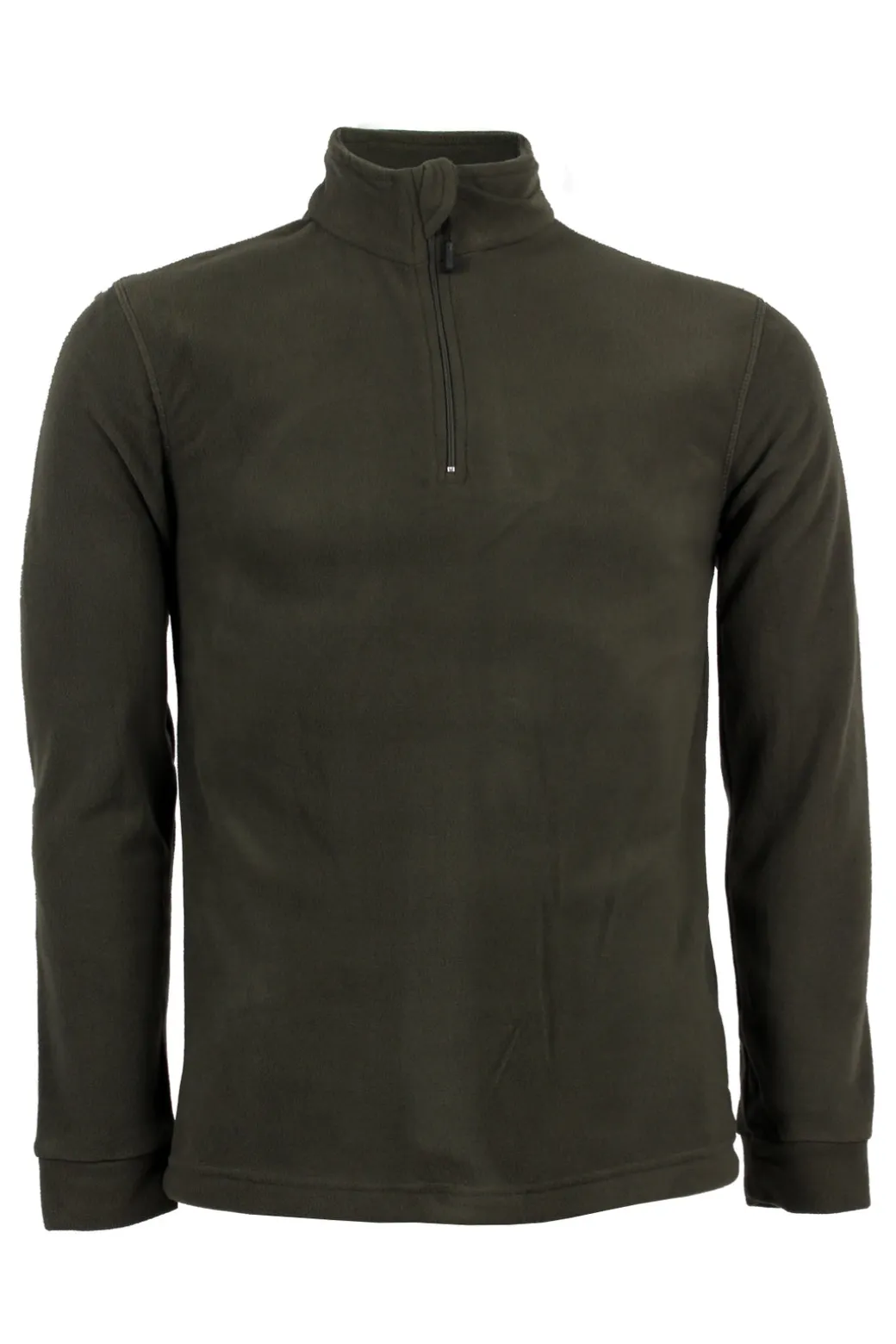 Felpa in micro pile mezza zip