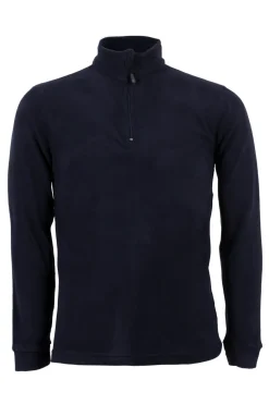 Felpa in micro pile mezza zip
