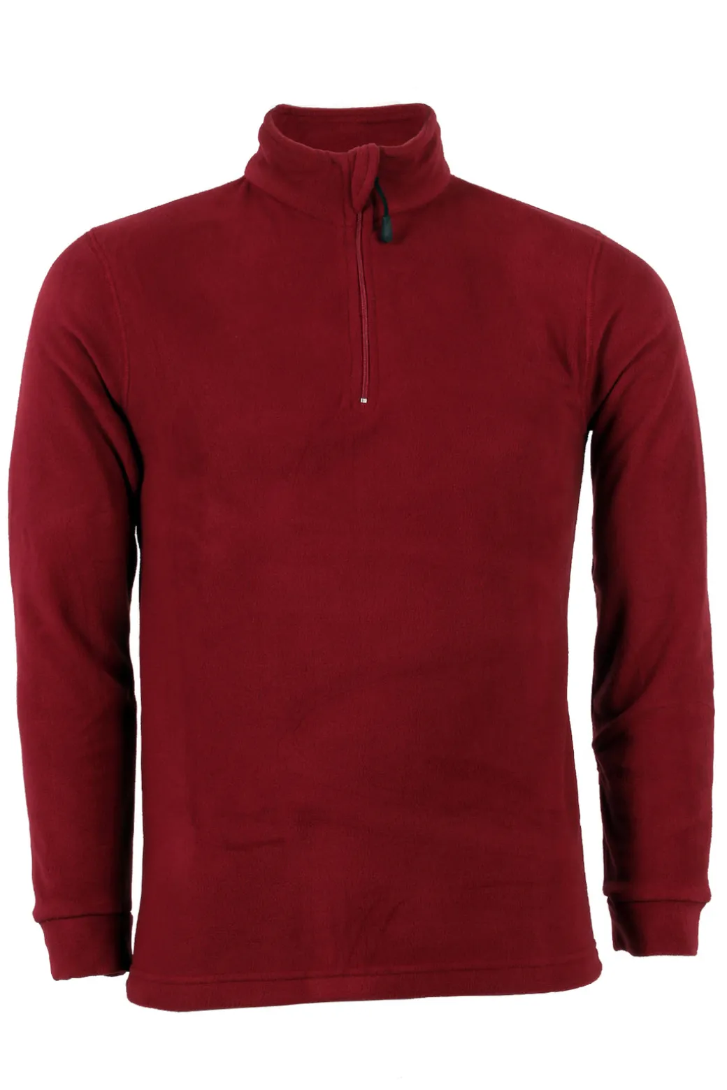 Felpa in micro pile mezza zip