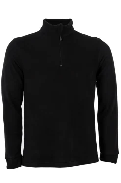 Felpa in micro pile mezza zip