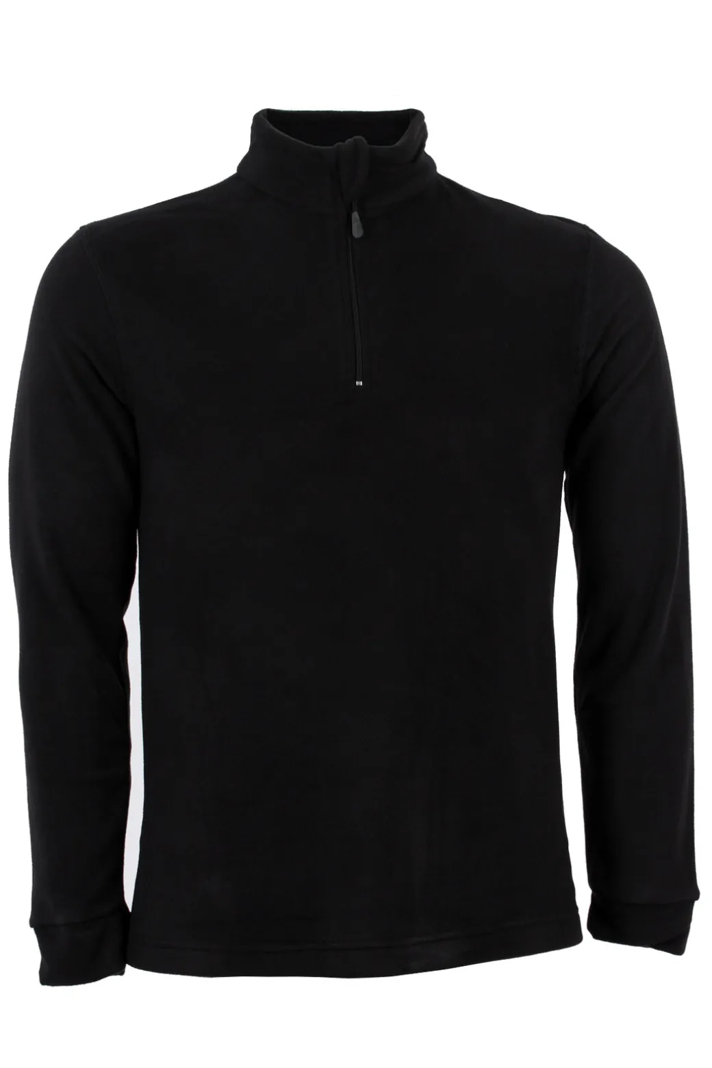 Felpa in micro pile mezza zip