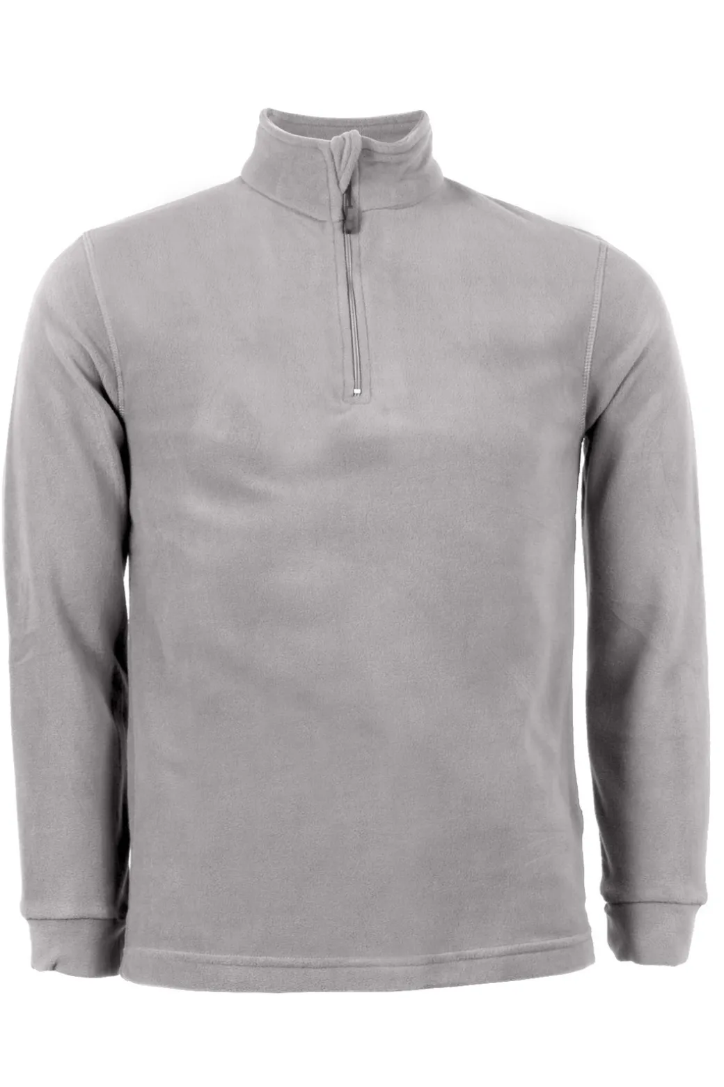 Felpa in micro pile mezza zip