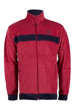 Felpa in pile full zip uomo