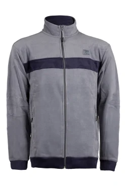 Felpa in pile full zip uomo