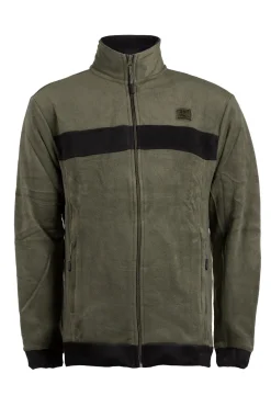 Felpa in pile full zip uomo