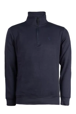 Felpa mezza zip uomo