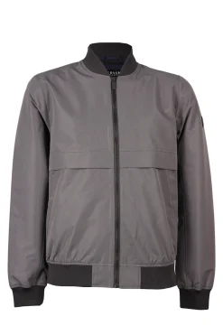 Giacca antivento con tasche slant e zip intera