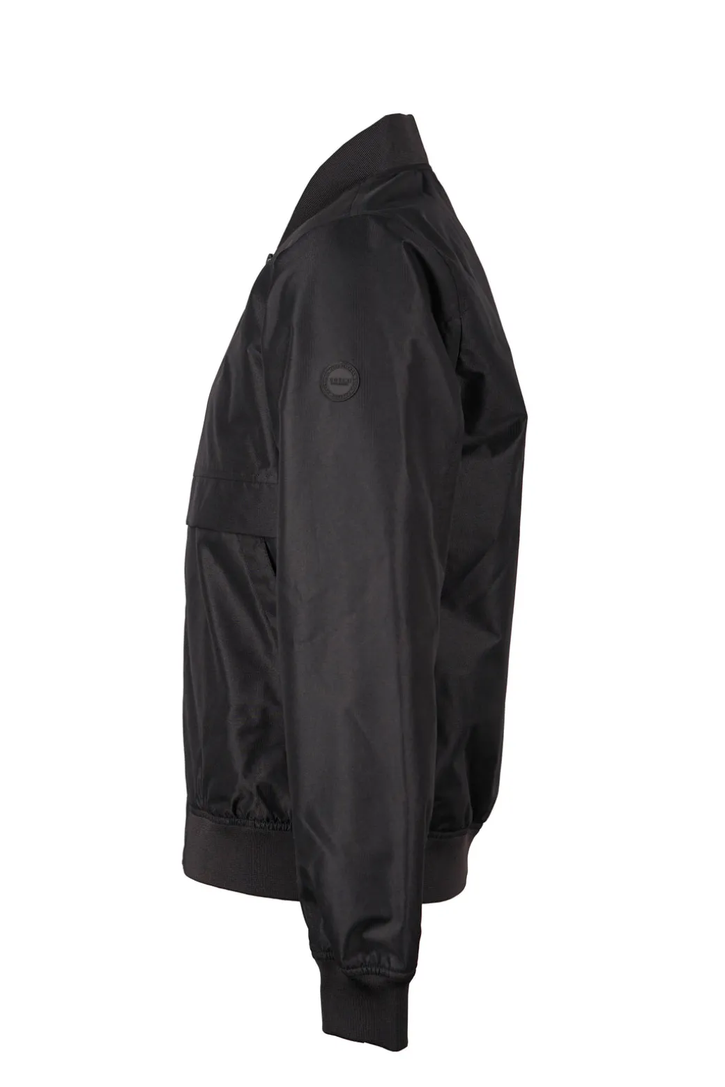 Giacca antivento con tasche slant e zip intera