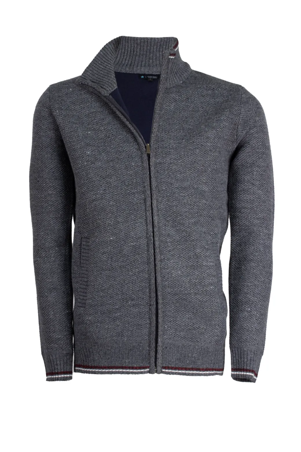 Giacca full zip foderata in pile