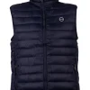 Gilet imbottito 100 gr, zip frontale e logo sul cuore