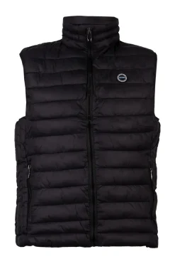 Gilet imbottito 100 gr, zip frontale e logo sul cuore