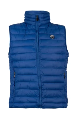 Gilet imbottito 100 gr, zip frontale e logo sul cuore