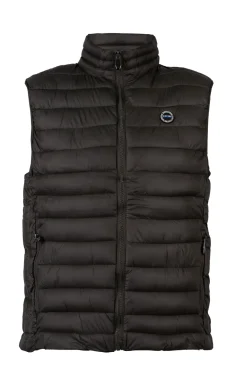 Gilet imbottito 100 gr, zip frontale e logo sul cuore