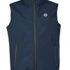 Gilet in tessuto scuba con logo sul cuore