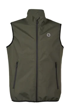 Gilet in tessuto scuba con logo sul cuore
