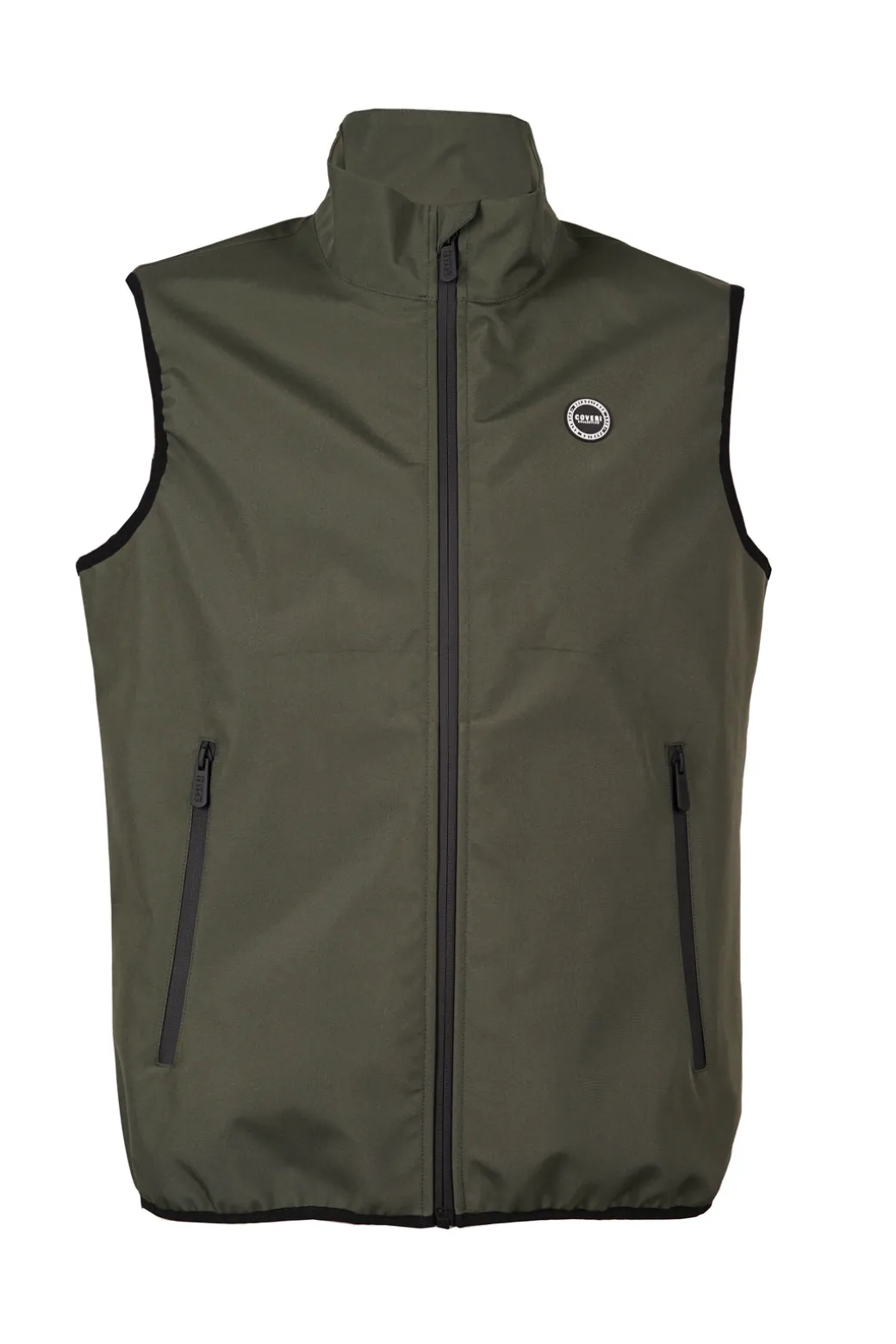 Gilet in tessuto scuba con logo sul cuore