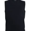 Gilet tinta unita con scollo a V