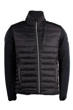 Giubbino imbottito con collo alto full zip e tre tasche