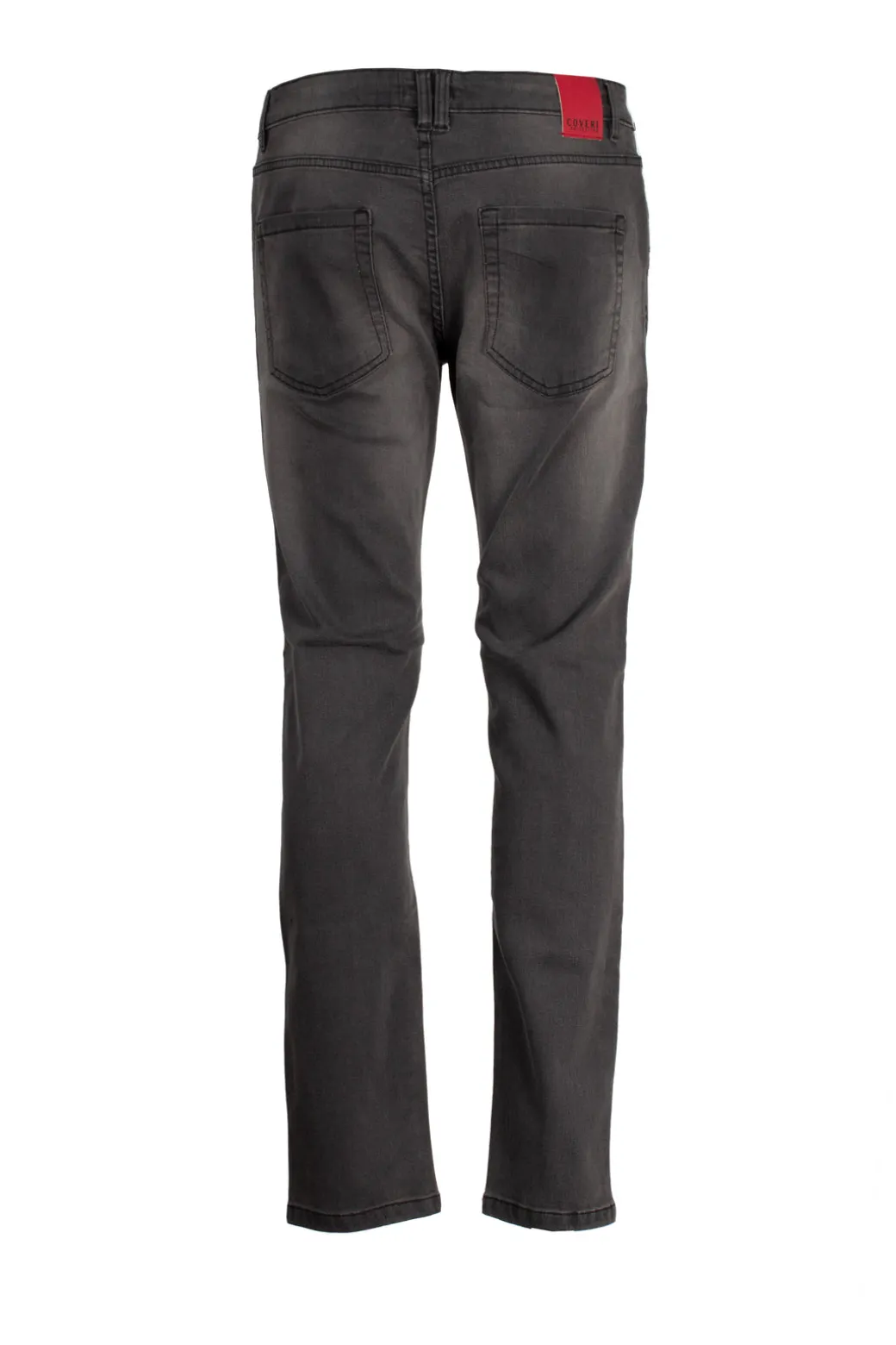 Jeans 5 tasche in denim nero elasticizzato