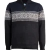 Maglione uomo mezza zip con interno foderato in pile