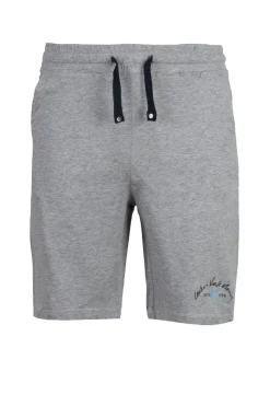 Pantaloncino sportivo in jersey con stampa e lacci in contrasto