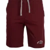 Pantaloncino sportivo in jersey con stampa e lacci in contrasto