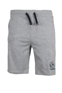 Pantaloncino sportivo in jersey con stampa e lacci in contrasto