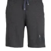 Pantaloncino sportivo in jersey con stampa e lacci in contrasto
