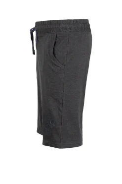 Pantaloncino sportivo in jersey con stampa e lacci in contrasto