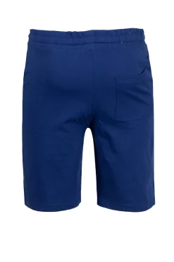 Pantaloncino sportivo in jersey con stampa e lacci in contrasto